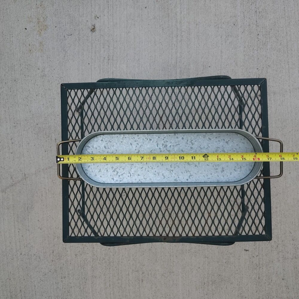 Better Homes And Gardens Galvanized Oval Farmhouse Metal Planter Tub Tray - Picture 9 of 10